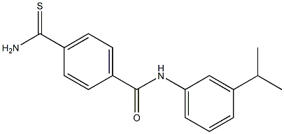 4-carbamothioyl-N-[3-(propan-2-yl)phenyl]benzamide Structure