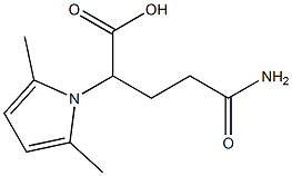 4-carbamoyl-2-(2,5-dimethyl-1H-pyrrol-1-yl)butanoic acid 구조식 이미지
