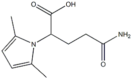 4-carbamoyl-2-(2,5-dimethyl-1H-pyrrol-1-yl)butanoic acid Structure