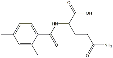 4-carbamoyl-2-[(2,4-dimethylphenyl)formamido]butanoic acid 구조식 이미지