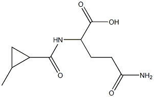 4-carbamoyl-2-[(2-methylcyclopropyl)formamido]butanoic acid 구조식 이미지