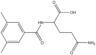 4-carbamoyl-2-[(3,5-dimethylphenyl)formamido]butanoic acid 구조식 이미지