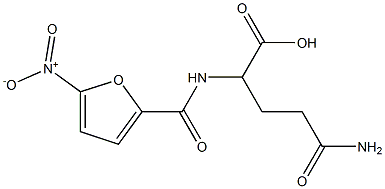 4-carbamoyl-2-[(5-nitrofuran-2-yl)formamido]butanoic acid 구조식 이미지