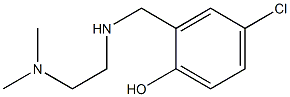 4-chloro-2-({[2-(dimethylamino)ethyl]amino}methyl)phenol 구조식 이미지