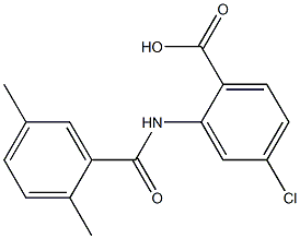 4-chloro-2-[(2,5-dimethylbenzene)amido]benzoic acid Structure