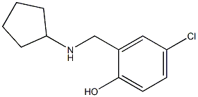 4-chloro-2-[(cyclopentylamino)methyl]phenol Structure