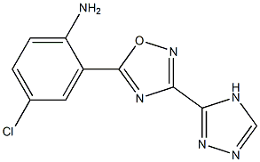 4-chloro-2-[3-(4H-1,2,4-triazol-3-yl)-1,2,4-oxadiazol-5-yl]aniline 구조식 이미지