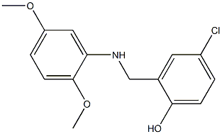 4-chloro-2-{[(2,5-dimethoxyphenyl)amino]methyl}phenol Structure