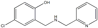 4-chloro-2-{[(pyridin-2-ylmethyl)amino]methyl}phenol 구조식 이미지