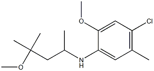 4-chloro-2-methoxy-N-(4-methoxy-4-methylpentan-2-yl)-5-methylaniline Structure