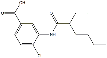 4-chloro-3-(2-ethylhexanamido)benzoic acid Structure