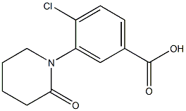4-chloro-3-(2-oxopiperidin-1-yl)benzoic acid Structure