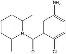 4-chloro-3-[(2,6-dimethylpiperidin-1-yl)carbonyl]aniline 구조식 이미지