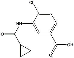 4-chloro-3-[(cyclopropylcarbonyl)amino]benzoic acid Structure