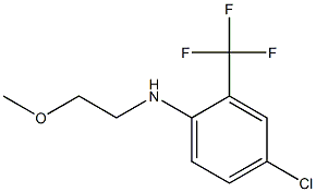 4-chloro-N-(2-methoxyethyl)-2-(trifluoromethyl)aniline Structure