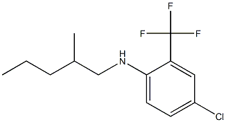 4-chloro-N-(2-methylpentyl)-2-(trifluoromethyl)aniline 구조식 이미지