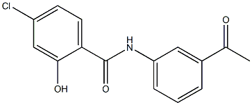 4-chloro-N-(3-acetylphenyl)-2-hydroxybenzamide Structure