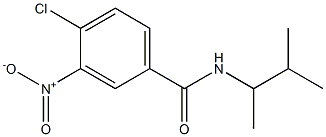 4-chloro-N-(3-methylbutan-2-yl)-3-nitrobenzamide Structure
