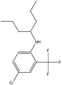 4-chloro-N-(heptan-4-yl)-2-(trifluoromethyl)aniline 구조식 이미지