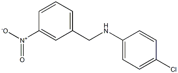 4-chloro-N-[(3-nitrophenyl)methyl]aniline Structure