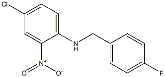 4-chloro-N-[(4-fluorophenyl)methyl]-2-nitroaniline 구조식 이미지