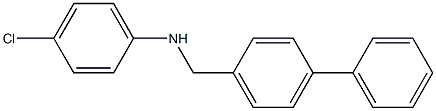 4-chloro-N-[(4-phenylphenyl)methyl]aniline 구조식 이미지