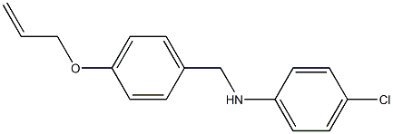 4-chloro-N-{[4-(prop-2-en-1-yloxy)phenyl]methyl}aniline Structure