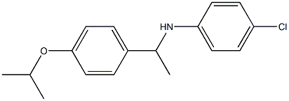 4-chloro-N-{1-[4-(propan-2-yloxy)phenyl]ethyl}aniline Structure