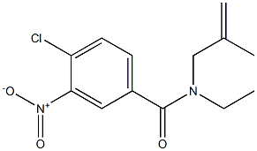 4-chloro-N-ethyl-N-(2-methylprop-2-enyl)-3-nitrobenzamide Structure