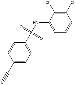 4-cyano-N-(2,3-dichlorophenyl)benzene-1-sulfonamide Structure