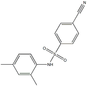 4-cyano-N-(2,4-dimethylphenyl)benzenesulfonamide Structure