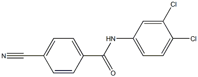 4-cyano-N-(3,4-dichlorophenyl)benzamide Structure