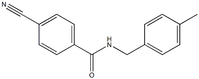 4-cyano-N-(4-methylbenzyl)benzamide Structure