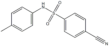 4-cyano-N-(4-methylphenyl)benzenesulfonamide Structure