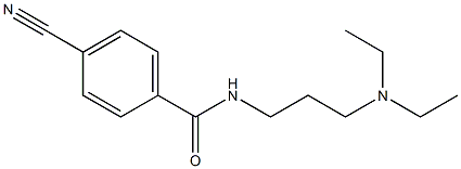 4-cyano-N-[3-(diethylamino)propyl]benzamide Structure