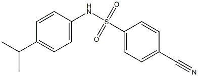 4-cyano-N-[4-(propan-2-yl)phenyl]benzene-1-sulfonamide Structure