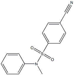 4-cyano-N-methyl-N-phenylbenzenesulfonamide Structure