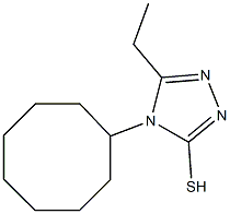 4-cyclooctyl-5-ethyl-4H-1,2,4-triazole-3-thiol 구조식 이미지