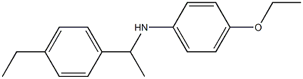 4-ethoxy-N-[1-(4-ethylphenyl)ethyl]aniline 구조식 이미지