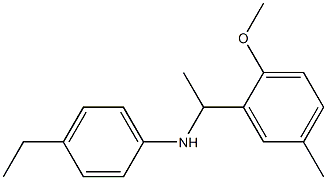 4-ethyl-N-[1-(2-methoxy-5-methylphenyl)ethyl]aniline 구조식 이미지