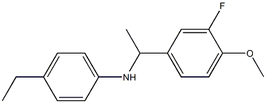 4-ethyl-N-[1-(3-fluoro-4-methoxyphenyl)ethyl]aniline 구조식 이미지