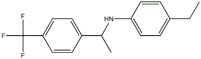 4-ethyl-N-{1-[4-(trifluoromethyl)phenyl]ethyl}aniline 구조식 이미지