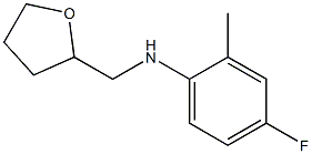 4-fluoro-2-methyl-N-(oxolan-2-ylmethyl)aniline Structure