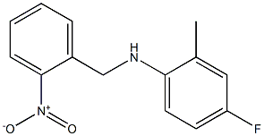 4-fluoro-2-methyl-N-[(2-nitrophenyl)methyl]aniline 구조식 이미지