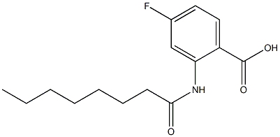 4-fluoro-2-octanamidobenzoic acid Structure