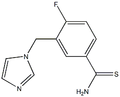 4-fluoro-3-(1H-imidazol-1-ylmethyl)benzenecarbothioamide 구조식 이미지