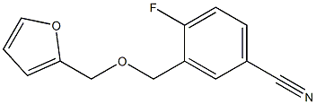 4-fluoro-3-[(2-furylmethoxy)methyl]benzonitrile Structure