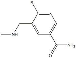 4-fluoro-3-[(methylamino)methyl]benzamide 구조식 이미지