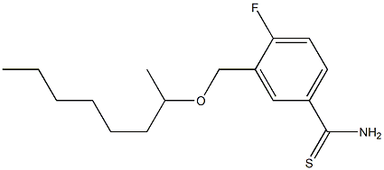 4-fluoro-3-[(octan-2-yloxy)methyl]benzene-1-carbothioamide Structure