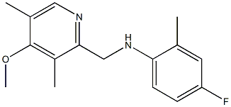 4-fluoro-N-[(4-methoxy-3,5-dimethylpyridin-2-yl)methyl]-2-methylaniline 구조식 이미지